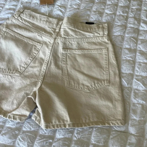 Reformation Cream Jean Shorts - Picture 7 of 9